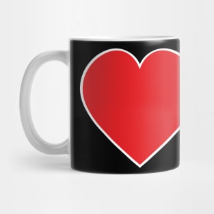 Red heart Mug